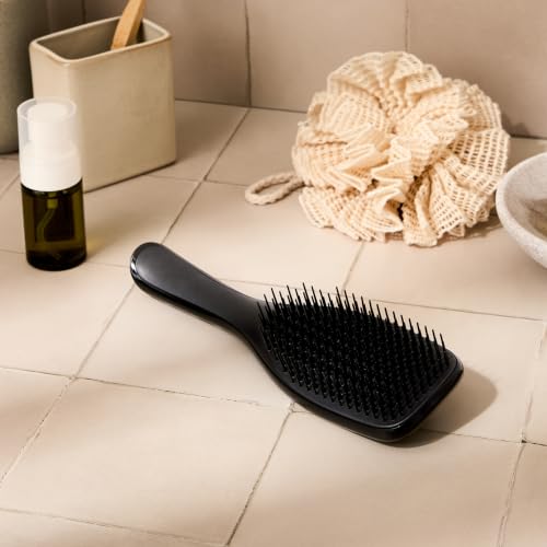 Tangle Teezer Ultimate Detangler Haarbürste – Für Nasses & Trockenes Haar – Entwirrungsbürste für Alle Haartypen – Zweistufige Borsten Reduzieren Haarbruch & Entfernen Knoten – Schwarz