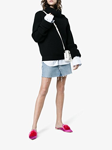 Divanne Mules For Women,Slip On Flat Mules Puff Pompom-Embellished Mule Shoes Pointed Toe Backless Loafers Satin Mule Slides-Antique Rose-Hot Pink-7M Us #TOP4