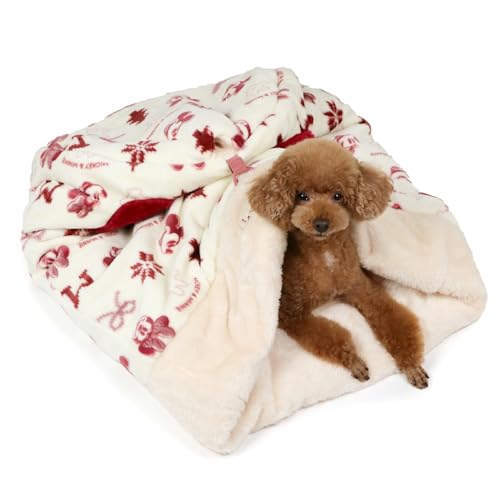 ペットパラダイス ディズニー ミッキーマウス 犬 ベッド 冬用 遠赤外線 洗える ニット柄 筒型 寝袋 (42×70cm) 遠赤 あったか ペット 冬 かわいい おしゃれ 可愛い 【国内直営店72店舗展開2025/10/1時点】 寝具 注目