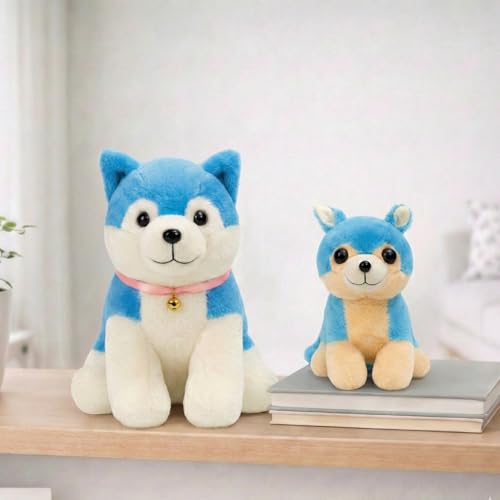 Image of Tabitha Stuffed Toys-Ultra Soft Plush Toy for Kids | Birthday Gifts for Kids and Girls | (Combo of 2 Toys 35 Cm Blue Dog & 25 Cm Blue Cat)