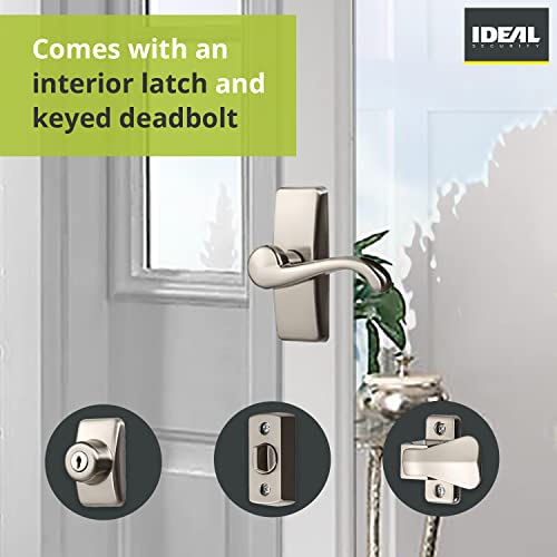Ideal Security HK01-I-099 Door Lever With Keyed Deadbolt Lock thumb #2