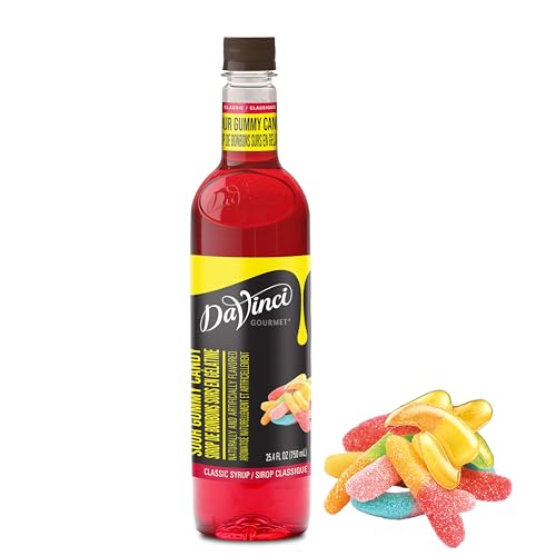 Davinci Gourmet Sour Gummy Syrup, 25.4 Fluid Ounces (Pack Of 1)