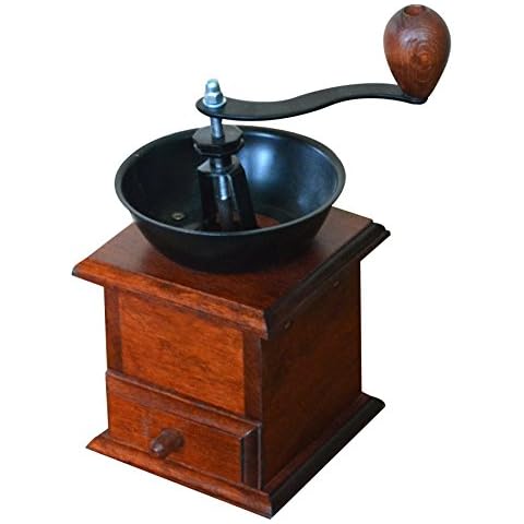 Kaffeemühle aus massivem Holz, mit Handbohnen Cover