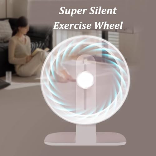 Roda de hamster, roda silenciosa para exercícios de corrida com suporte ajustável para hamster, porq