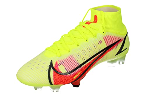 Nike Superfly Elite FG Mens Football Boots CV0958 Soccer Cleats (UK 9 US 10 EU 44, Volt Bright Crimson Black 760)
