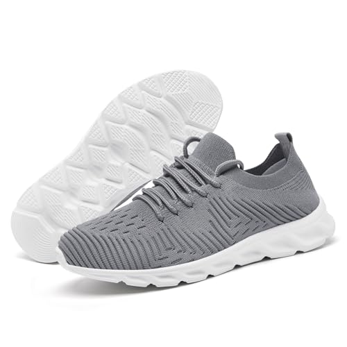 Image of Running Shoes for Men Non Slip Tennis Gym Sneakers Lightweight Breathable Mesh Athletic Shoe Comfortable Casual Workout Walking Shoe for Outdoor Travel Work and Daily Use