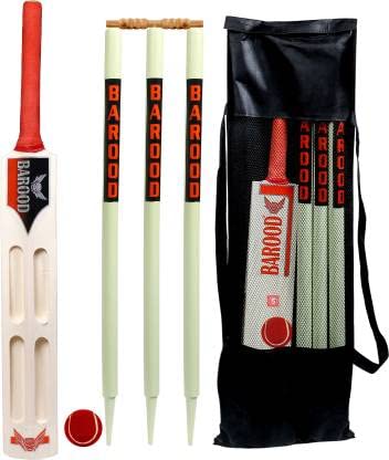 Wooden Popular Willow Cricket Kit Bat with 3 Wicket | 2 Bails Set & 1 Tennis Ball with Carry Bag | Cricket Kit (Size - 5, 8-9 Years)-image-49