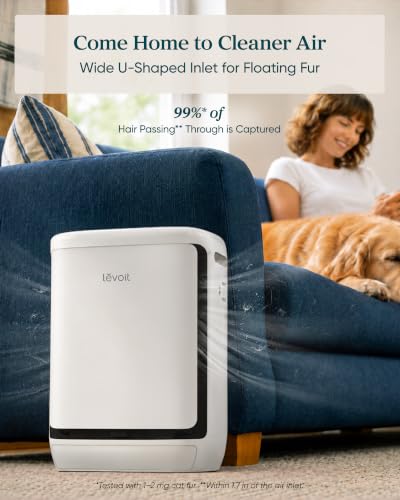 LEVOIT Smart Pet Air Purifier for Home Pets Large Room, Vital Pet Pro,White | Auto-Clean Pre-Filter, Dual Sensors for Floating Pet Hair, Allergens, High-Carbon Filter for Dander, Odor, Remote APP Control - image 6