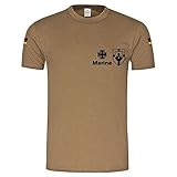  Copytec BW Tropen Marineschule Muerwik Wappen Bundeswehr Offizierschule der Deutschen Marine Abzeichen MSM Flensburg Lehrgang Tropenshirt