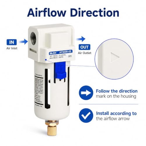 Filtre de compresseur d'air pour éliminer l'eau et bloquer les impuretés de 5 μm - 6