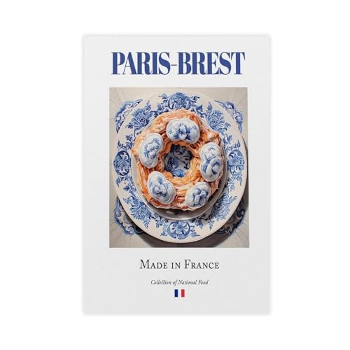 Poster sur toile avec plaque de carrelage Paris-Brest sur Maiolica