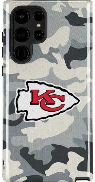 Skinit Impact Phone Case Compatible with Galaxy S24 Ultra - Officially Licensed NFL Kansas City Chiefs Large Logo Design