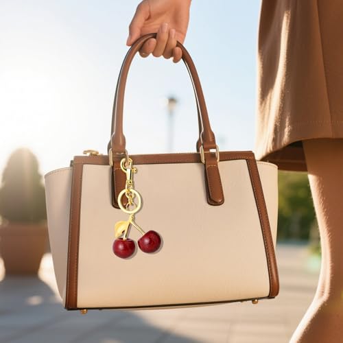 HIRESC Cherry Bag Charms Keychains Gifts for Women Girls - image 5