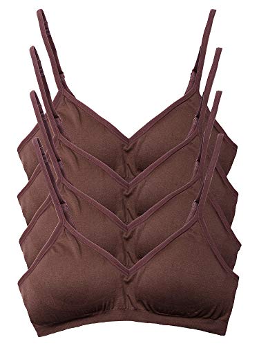 Image of Kalon Women's 4 Pack Demi Padded Bralette Wireless Comfortable Bra