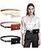 Shihanee 3 Pcs PU Leather Waist Belt Purses for Women Fashionable Leather Fanny Packs Waist Bag Adjustable Small Equestrian Belt Pouch for Riding Hiking Travel Y2k Accessory(Black, Khaki, Brown)