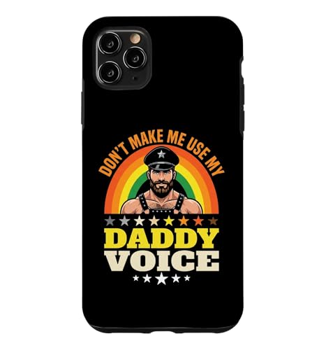 Don't Make Me Use My Daddy Voice- Funny Gay Bear Pride Gay �X�}�z�P�[�X iPhone 11 Pro Max �p