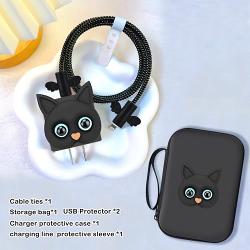 Protector de cables para auriculares y funda de cargador para iPhone 2