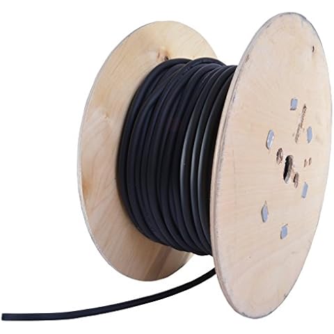 All Lengths 1.5mm 3 Core H07RN-F Black Rubber Cable 110V 240V HO7RN-F Indoor Outdoor Cable (25m) Cover