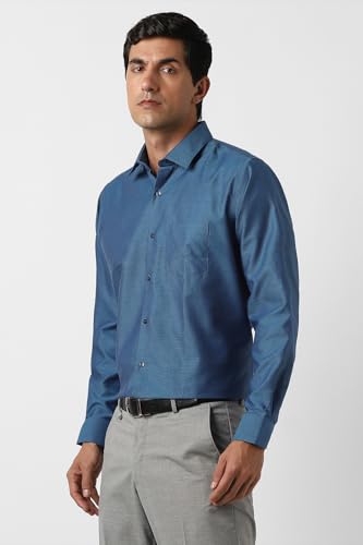 Image of Van Heusen Men's Formal Regular Fit Shirt (8907522456075 Vhsf1M7687744 44 Blue)