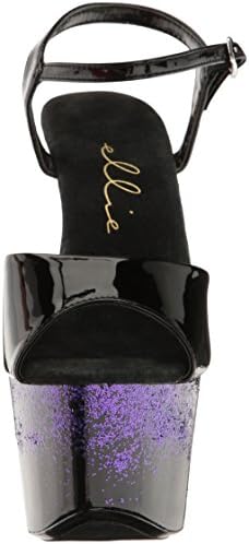 Ellie Shoes Women's 709-cari Platform Sandal, Purple, 8 M US | Image 1