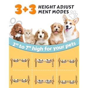 Elevated-Dog-Bowls-Adjustable-Raised-Dog-Bowls-Stand-for-Small-Size-Dogs-and-Cats-Durable-Bamboo-Dog-Feeder-with-2-Stainless-Steel-Bowls-and-Non-Slip-Feet-Dog-Food-Bowls-for-Small-Dogs-Cats - Cucciolini Doodles   Elevated-Dog-Bowls-Adjustable-Raised-Dog-Bowls-Stand-for-Small-Size-Dogs-and-Cats-Durable-Bamboo-Dog-Feeder-with-2-Stainless-Steel-Bowls-and-Non-Slip-Feet-Dog-Food-Bowls-for-Small-Dogs-Cats