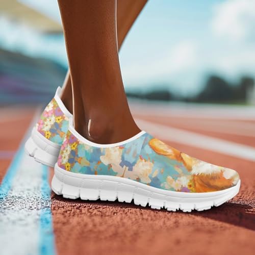 Image of Jeiento Cute Dog Women's Casual Slip On Shoes Loafers Sneakers for Women