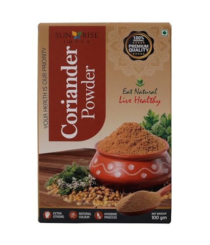 Image of SUNRISE Impex Dhaniya Masala 100g | 100% Natural Coriander Spice Powder | Aromatic Kitchen Masala