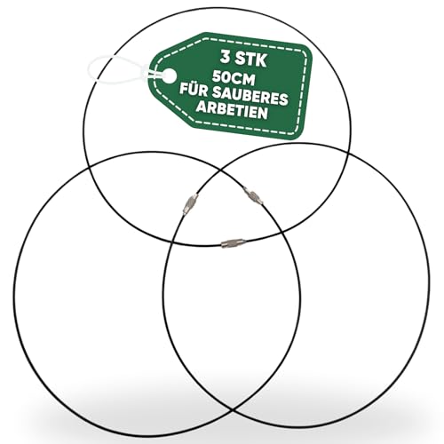 24SENDIT Kettenwachs Ringe, 50cm 3er Set - Sauberes Heißwachsen, Aus Edelstahl, Eintauchhilfe für dein Chainwax