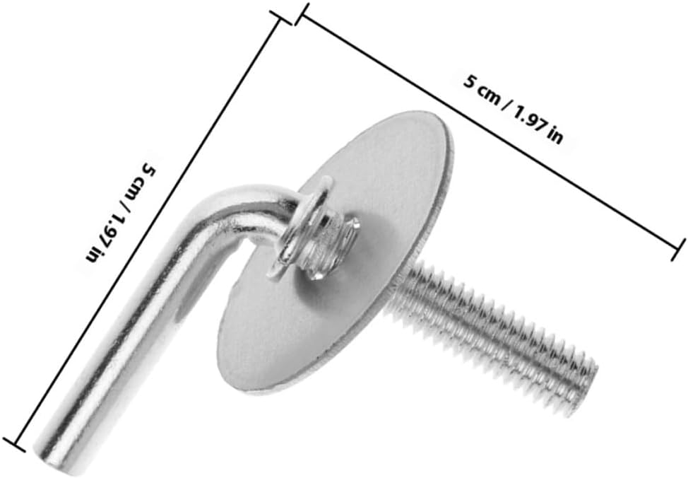 Kisangel 2pcs Fan Pedestal Bolt Kit 7-shaped Base Mounting Screws Fan Stand Fasteners Small Set Screws Replacement and Assembly
