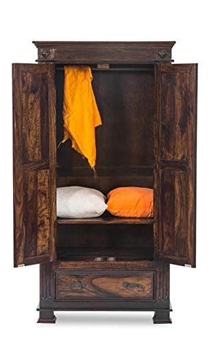 Image of Sheesham Solid Wood Jaipur Storage Wardrobe
