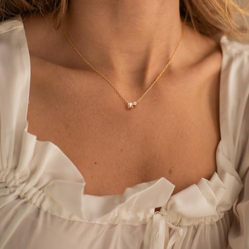 Pearl Necklaces for Women 14K Real Gold/Silver Plated Pearl Pendant Necklace Dainty Trendy Small Bead Choker Summer Fashion Wedding Jewelry Gift3