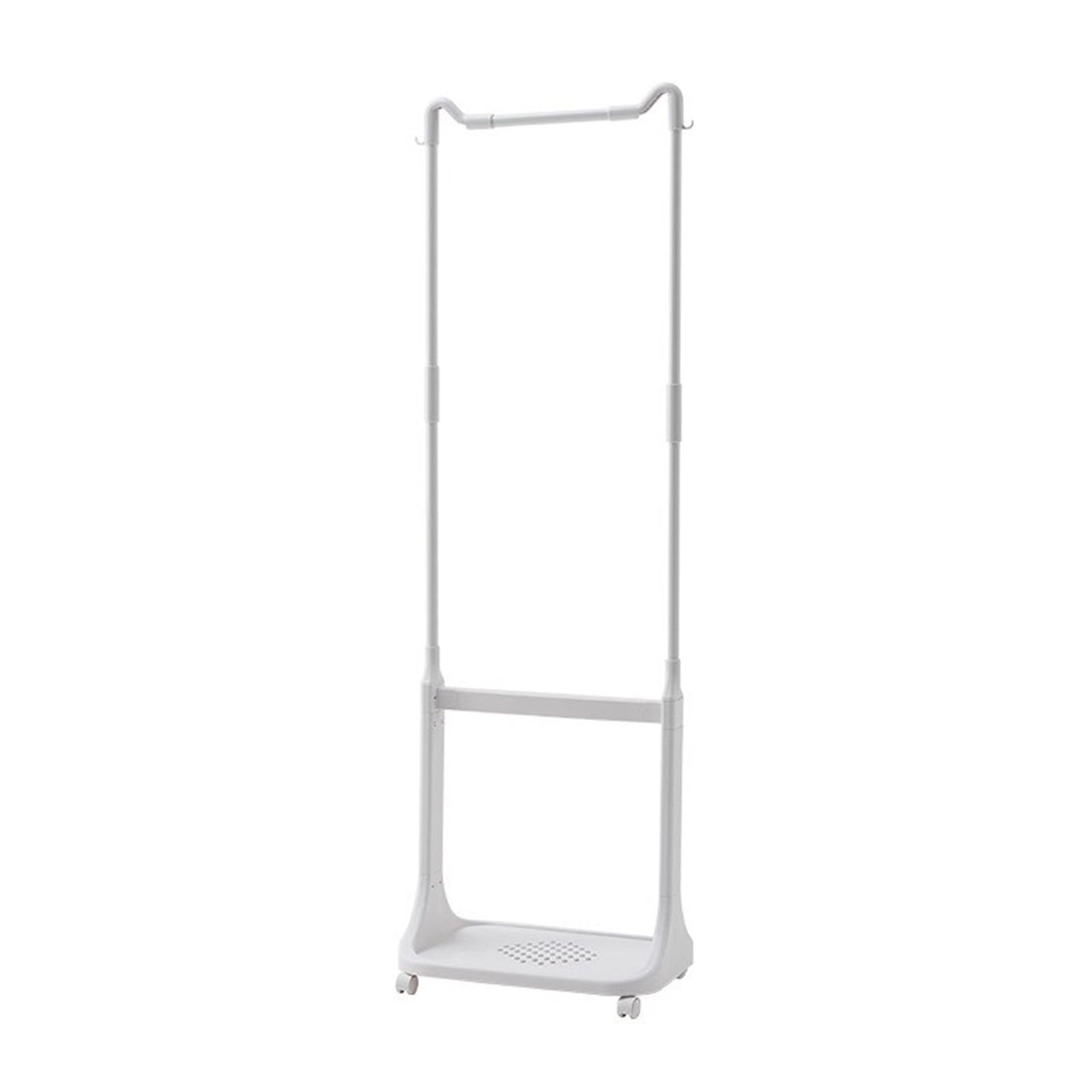 Nucelit Multifunctional Movable Storage Rack with Hanging Designs and Basket Organizers for Clothing and Footwear Supplies Multifunctional Rack
