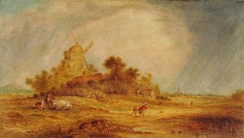 Impressions d'art mural scène pastorale Théodore Rousseau 60x90cm poster