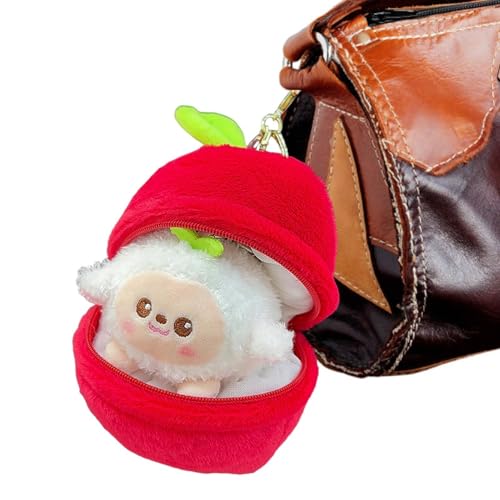 Tornario colgante de fruta, llavero lindo fruta - Muñeca de juguete colgante de peluche de peluche | Adorable del teclado de la decoración de la mochila para la llave, manzana,