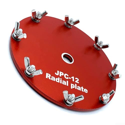 Grounding Plate for PAC-12 JPC-12 Radio Antenna Ground Plate with 10 Fork 2.4mm Terminal Blocks Aluminum Base Plate
