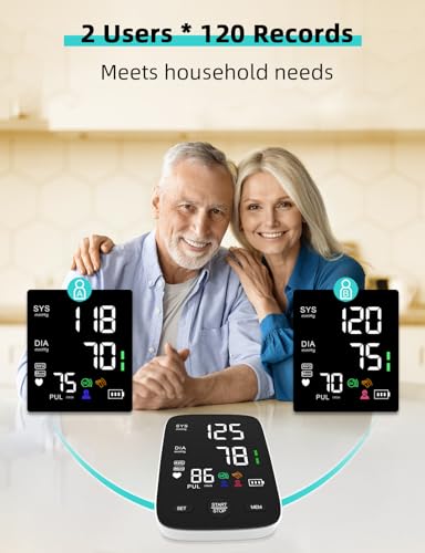 Aile FC-BP111 Blood Pressure Monitor For Home Use: Aile Blood Pressure Machine With Large Led Backlit Screen- Large Blood Pressure Cuff Arm Bp Monitor Easy To Use thumb #3
