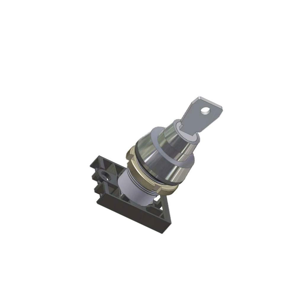 NEK22M-ZA1 Commutatore: rotativo con chiave Pos.stab: 2 22mm grigio IP40 PROMET