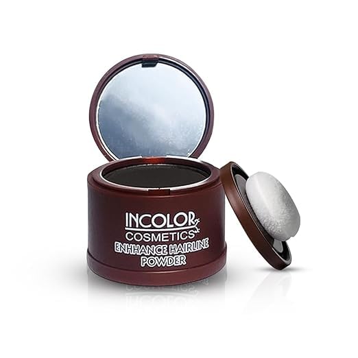 dont ink incolor Root Touch Up Hair Powder for Thinning Hair, Hairline Shadow Powder Stick for Women and Men, Bald Spots, Eyebrows, Beard Line (Dark Brown)-image-38