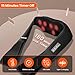 AMZPONY® Cordless Neck Massager for Pain Relief Deep Tissue, Rechargeable Shiatsu Neck and Back Massager with Heat Kneading Shoulder Massage for Body Muscle Pain Relief,Gifts for Mom Dad Friends