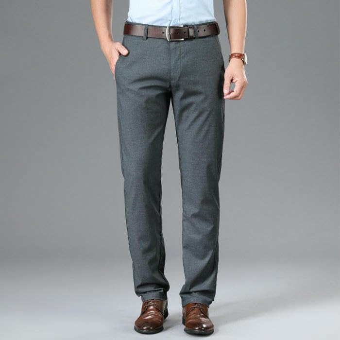 Pantalon d'été homme USTZFTBCL décontracté gris ample taille 40 - 7