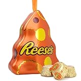 Galerie Reese's 2024 Christmas Stocking Stuffer, Tree Shaped Tin Ornament Filled with Individually Wrapped Chocolate Peanut Butter Cups, .9 Ounces