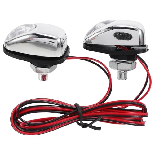 Cabilock 2piezas Boquillas Para Lavado Parabrisas Con Led Azul Luz De Capó Para Coches y Camiones Accesorio Resistente Clima Exterior Para Limpieza y Mejora Visual