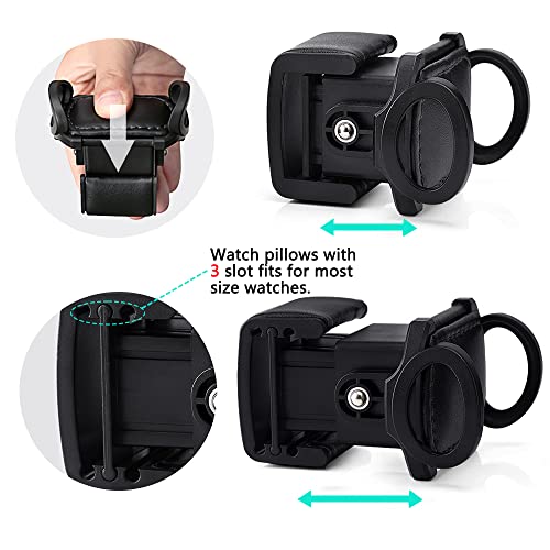 Automatic Watch Winders,Watch Winder Box With Men Jewelry Organizer Tray,Super Quiet Motor,Led Light And Adjustable Watch Pillows,Ac Adapter (Pu Leather-Red) #TOP4