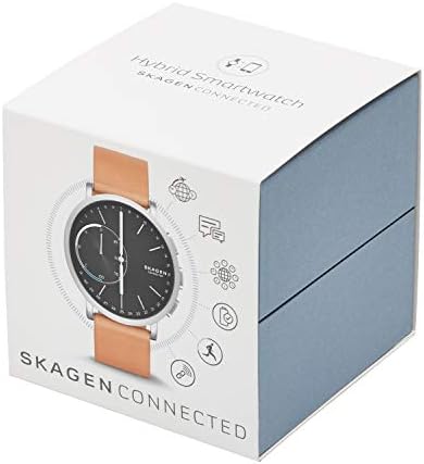 قیمت و خرید ساعت هوشمند Hagen تیتانیوم و چرم هیبریدی Skagen Connected، رنگ:  Silver-Tone، Tan (مدل: SKT1104) برند Skagen | مالتینا