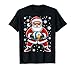 Funny Christmas Volleyball Cool Santa Claus 6 7 Meme Teens T-Shirt
