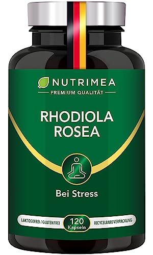 RHODIOLA ROSEA Rosenwurz Kapseln Hochdosiert 100% VEGAN