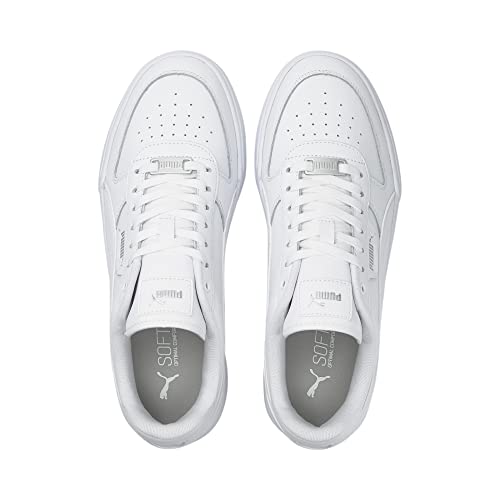 PUMA PUMA Men's CAVEN DIME Sneaker, Puma White-Puma White-Puma Silver, 11.5