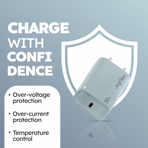 Image of Trueview 30W Fast Charging Power Adapter with Type-C Port | Wall Charger for Smartphones, Tablets & USB-C Devices | Green