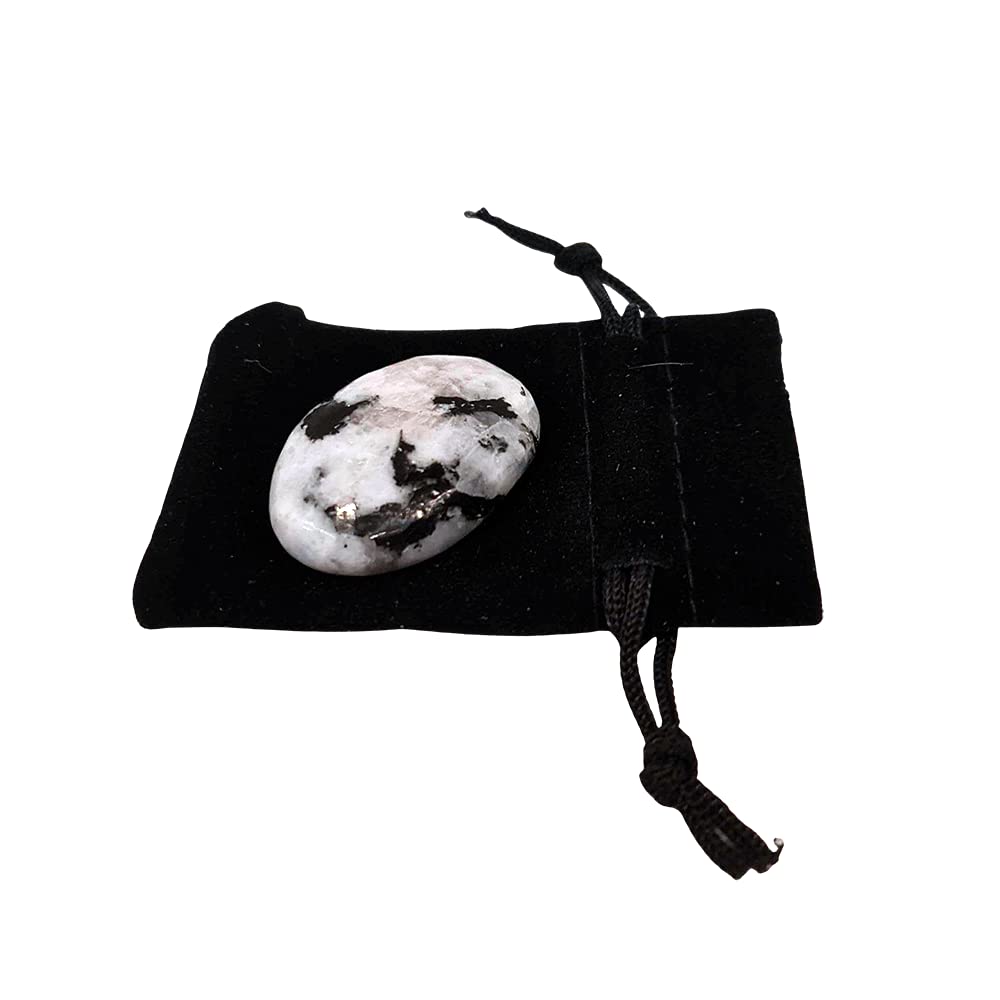 VIE Naturals Worry Thumb Stone, Rainbow Moonstone, One
