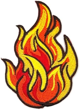 Buy CHARGER FLAMES EMBROIDERED SEW/IRON ON PATCH In Mukwonago - Foto 7